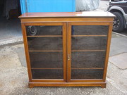 Antique Walnut Double Door Boo