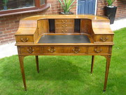 Edwardian mahogany carlton house desk 