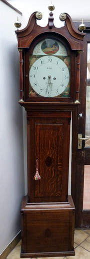 antique clocks & timepieces georgian 8 day country oak gra Georgian 8 day Country oak Gra