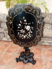 Paper mache Mother of Pearl Ti