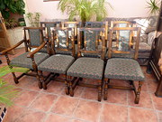 antique furniture set of eight quality country Set of Eight Quality Country