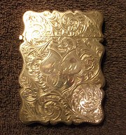 Solid Silver Card Case Birming