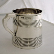 antique silver christening can Christening Can