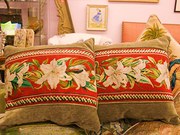 antique furnishings vintage cushions