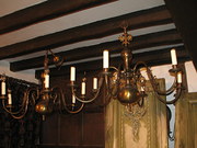 pair flemish chandeliers