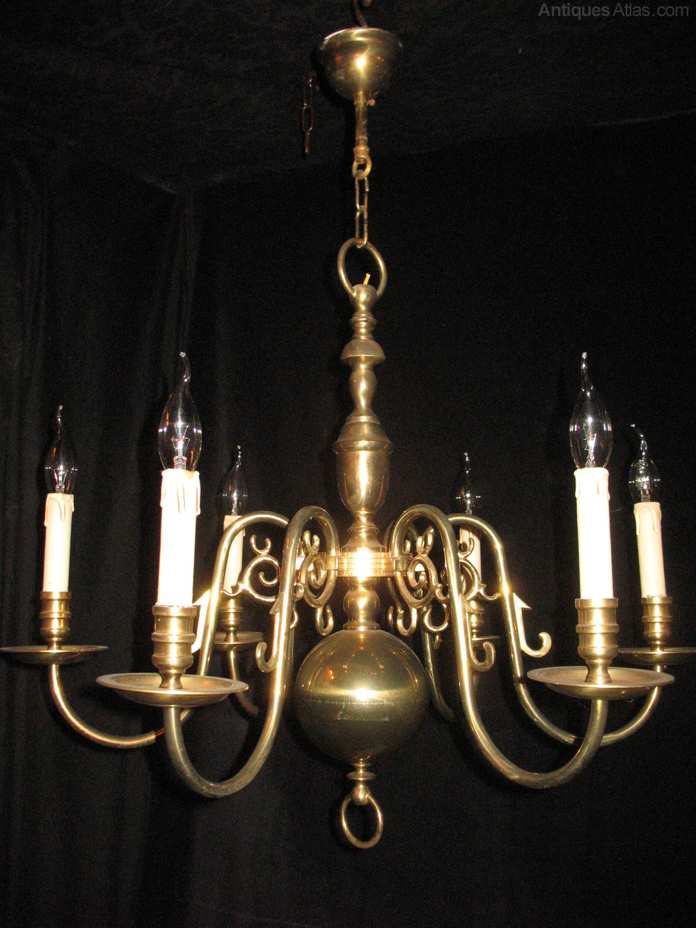 Pairs Flemish Chandeliers Here We Have A Very Good Quality Pair Brass Flemish Six Light Chandeliers They Aged Well Over The Years And Now Colour Patina