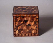 Antique Rosewood Tea Caddy