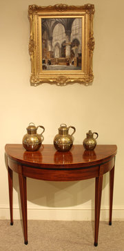 George III Mahogany DemiLune C