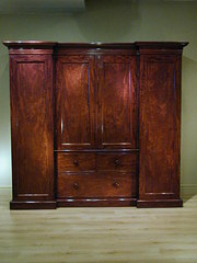 19th century mahogany wardrobe
