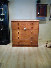 Large Victorian satin birch He