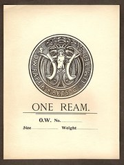 antique ephemera art nouveau paper ream label Art Nouveau Paper Ream Label