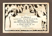 InMemoriam Card of Napoleon II