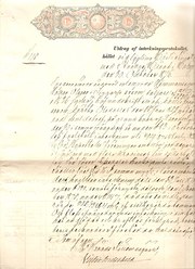 Swedish Duty Tax stamp  1876