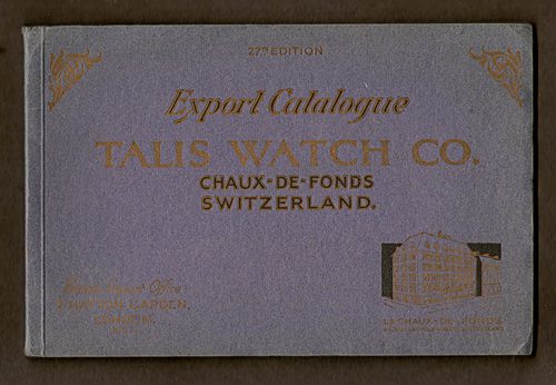 Antique Talis Watch Co., Export Catalogue of c.1930s Talis Watch Co., Export Catalogue of c.1930s