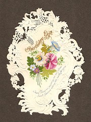 Victorian DieCut Birthday Card