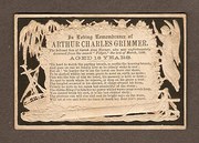 Victorian InMemoriam Card of 1