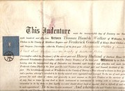 Victorianm vellum Indenture of
