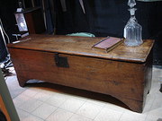 antique furniture late 17th century elm boarded Late 17th century elm boarded