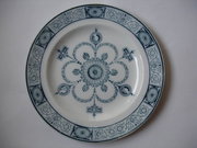 Wedgwood Blue  White Plate