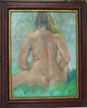 Back Of A Blonde Nude Rudolph