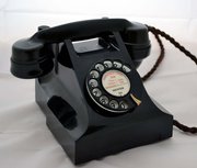 Black 300 series AEP Telephone