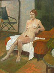 Nude in Studio St Ives School