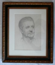 antique art, paintings, pictures study of male gwen may Study of Male Gwen May