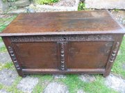 antique furniture oak coffer john hunter Antique Oak Coffer JOHN HUNTER