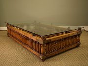antique furniture large indian satinwood palanqu Large Indian Satinwood Palanqu