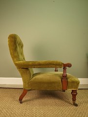 antique furniture mahogany armchair by gillows Mahogany Armchair by Gillows