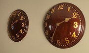 antique clocks & timepieces pair of art deco dial clocks Pair of Art Deco Dial Clocks