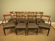 Set of 8 Georgian Mahogany Din