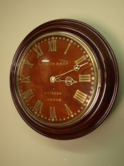 antique clocks & timepieces smith son of london mahogany Smith Son of London Mahogany