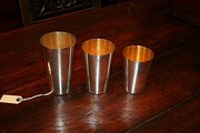 3 x Silver Plated Beakers by C