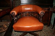 Antique Leather Desk Chair