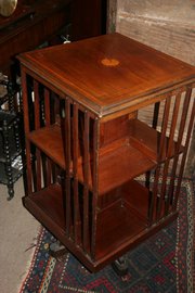 Antique Mahogany Revolving Boo