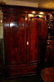Antique Mahogany Wardrobe
