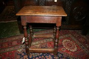 Antique Oak Joint Stool