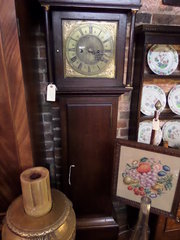 antique clocks & timepieces oak longcase clock Antique Oak Longcase Clock