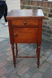 Antique Pine Bedside Cabinet