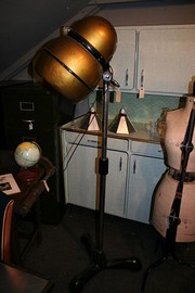 antique lighting converted hair dryer lamp Converted Hair Dryer Lamp