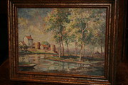 French Oil on Board