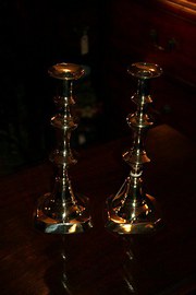 Large pair of Antique Brass Ca