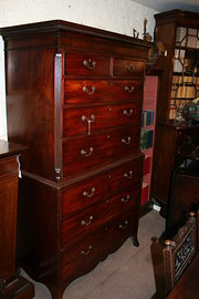 Mahogany Chest on Chest