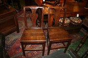 antique furniture pair of oak side chair Pair of Antique Oak Side Chair