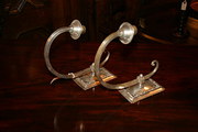 Pair of Silver Plated Wall Lig