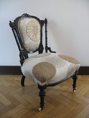 A Victorian Ebonised  Gilt Nur