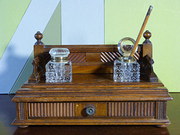 Edwardian Desk Stand with Inkw