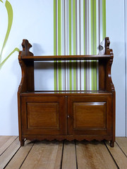 Edwardian Walnut Hanging Cabin