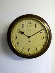 antique clocks & timepieces smiths enfield railway clock Smiths Enfield Railway Clock